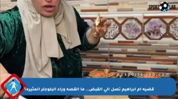 قضية أم إبراهيم تصل إلى القبض.. ما القصة وراء البلوجلر المثيرة؟